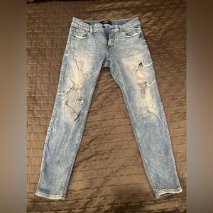 Mens Hollister super skinny ripped jeans